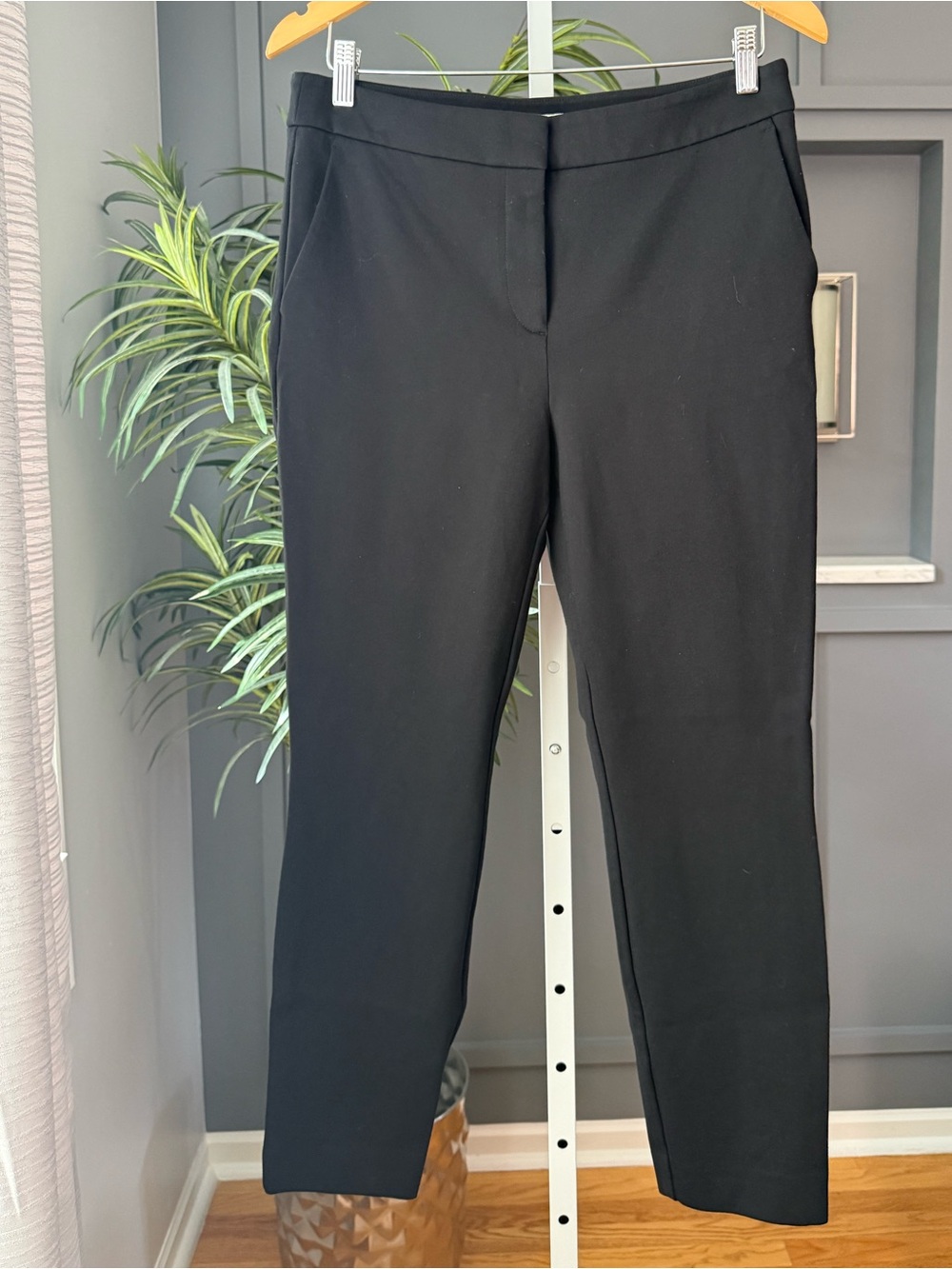 BODEN Hampshire Black Ankle Pants Size 10R Slim Stretch 26” Inseam